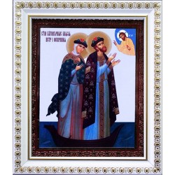 Пётр и Февронья белая рамка...