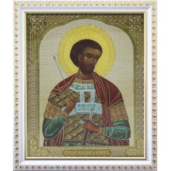 Иоанн Воин (10х12 см) белая...