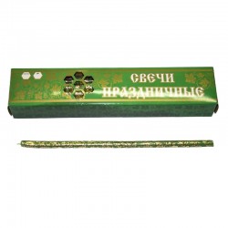 Свечи "праздничные" зелёные