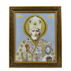 Николай Чудотворец голубой...